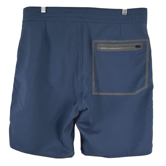 Outerknown Board Shorts Mens Size 34 Blue Solid Polyester Beach SW-2108 - Picture 5 of 10